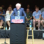 Bernie Sanders pushes income equality, access to healthcare at Shreveport rally